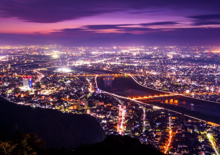 金華山ロープウェー夜景イメージ