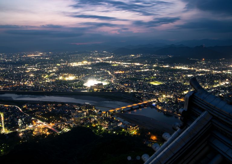 金華山ロープウェー夜景イメージ